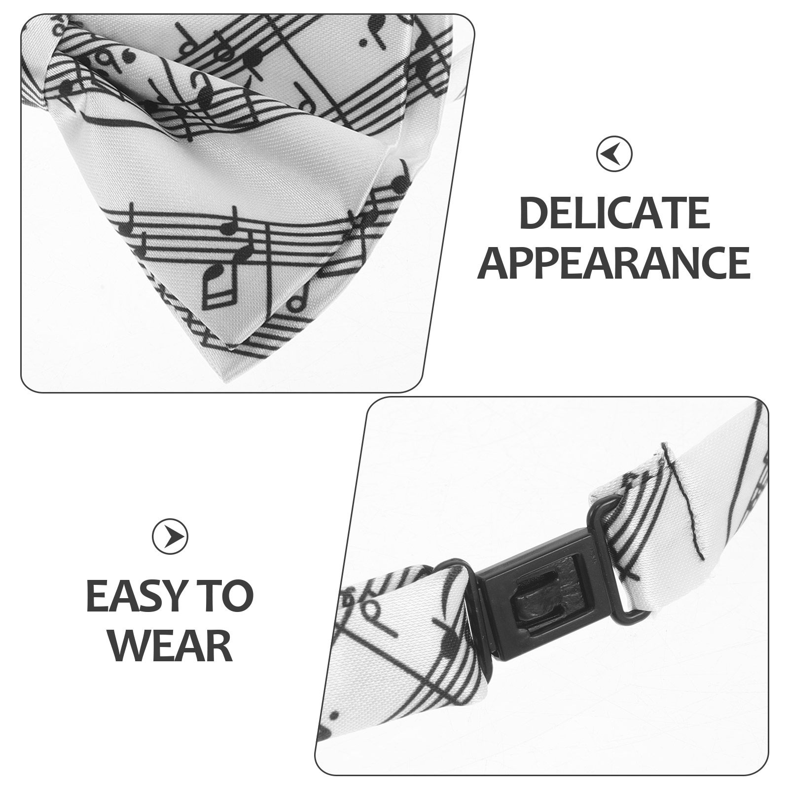 3-delige muzieknoot vlinderdas - Bow Tie Pre Tied recensie en prijs