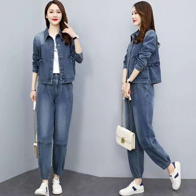 Vrouwen Denim Pakken 2024 Nieu - Pocket Square Set recensie en prijs