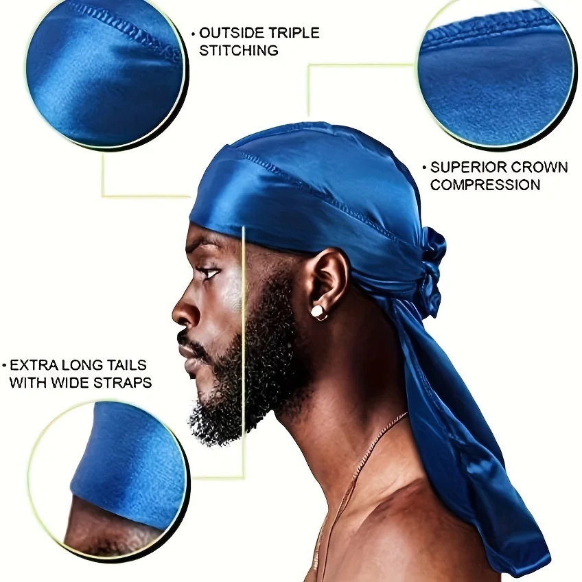 Zijden Durag Bonnet Bandana vo - Bandana Doo Rag recensie en prijs