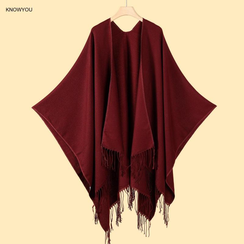 Effen Kleur Poncho Mannen Vrou - Muffler Men Wool recensie en prijs