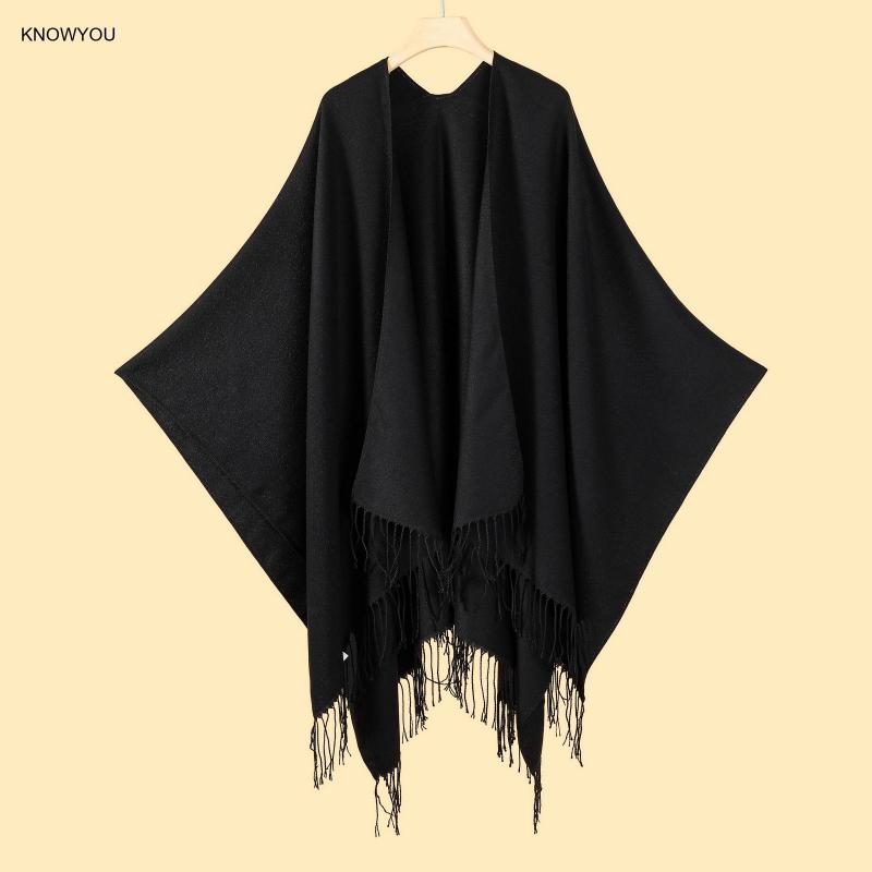 Effen Kleur Poncho Mannen Vrou - Muffler Men Wool recensie en prijs