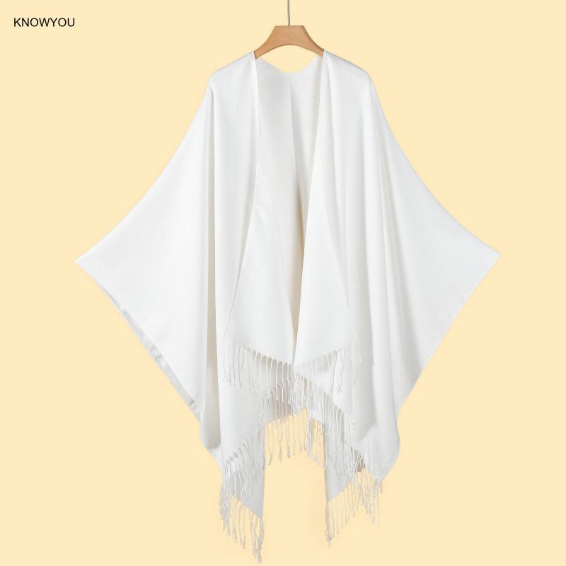 Effen Kleur Poncho Mannen Vrou - Muffler Men Wool recensie en prijs