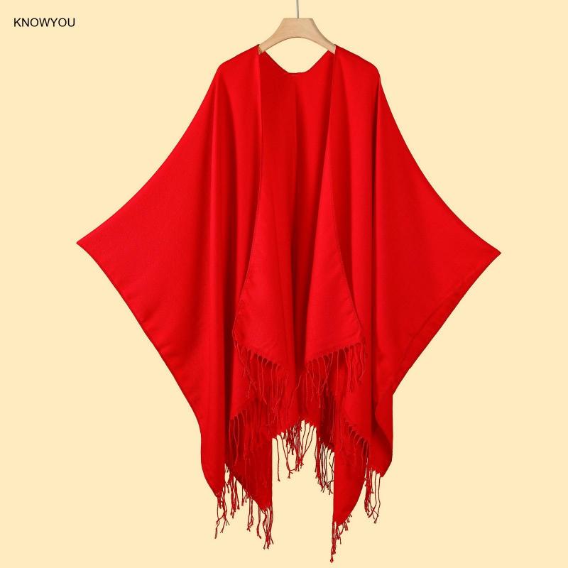 Effen Kleur Poncho Mannen Vrou - Muffler Men Wool recensie en prijs