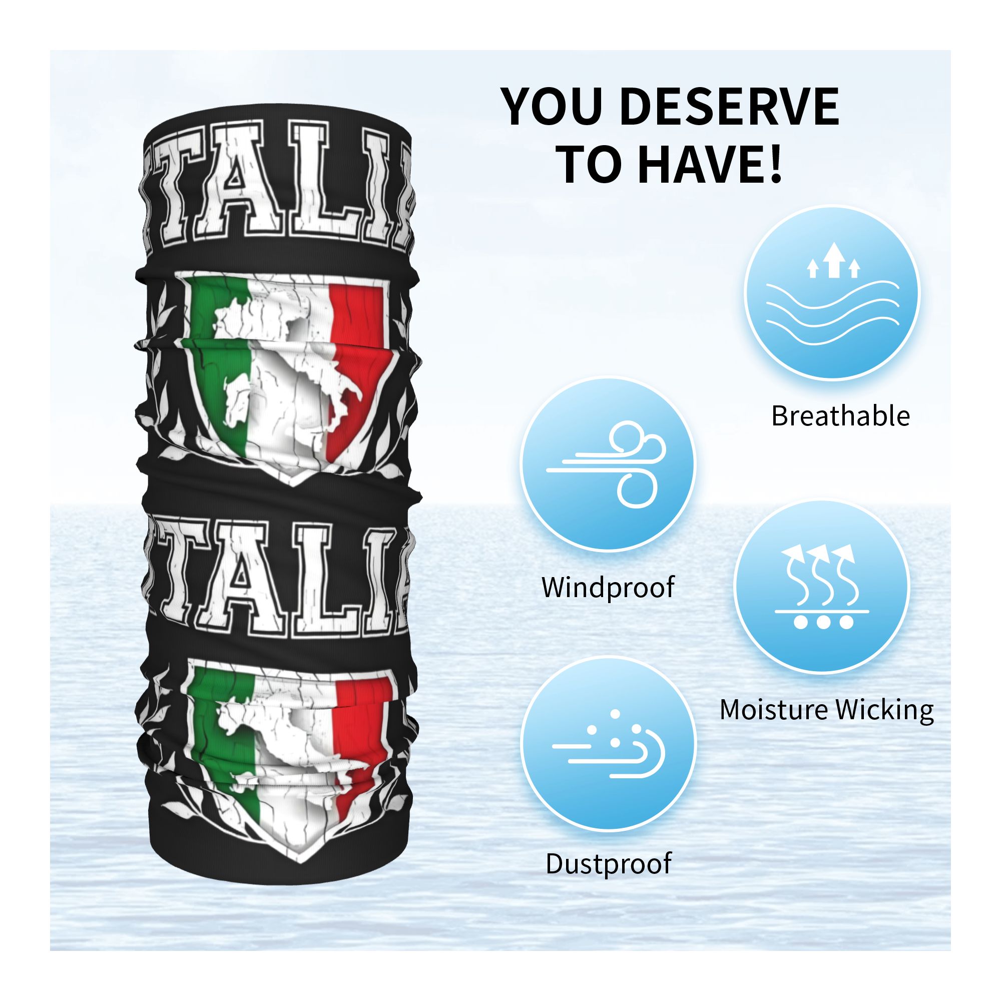 Custom Italië Vlag Bandana Hal - Neck Warmer Tube recensie en prijs