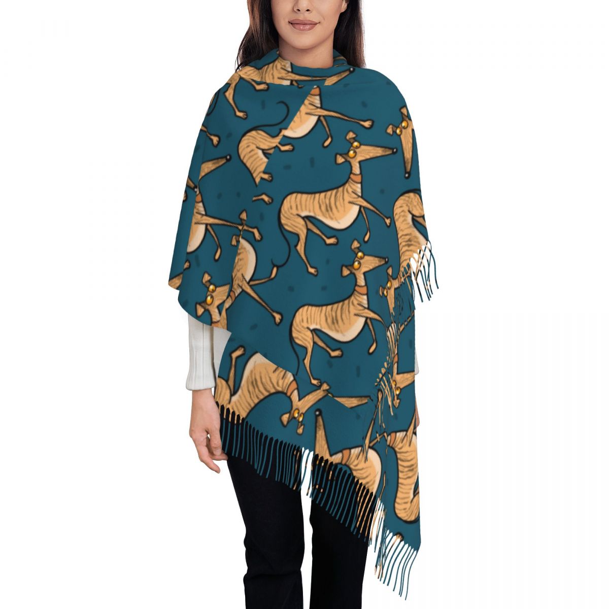 Greyhound Whippet Lurcher Hond - Pashmina Wrap Large recensie en prijs