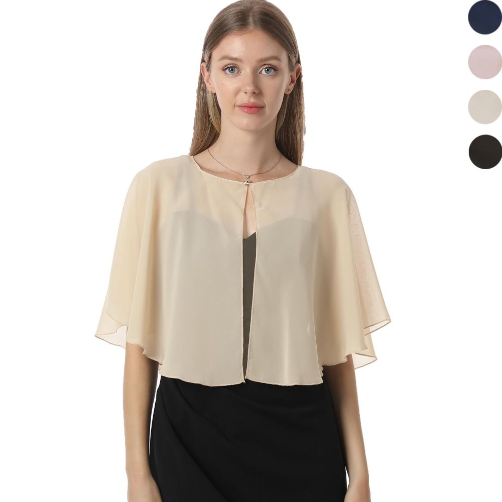 Vintage pure chiffon cape lich - Stole Wedding Shawl recensie en prijs