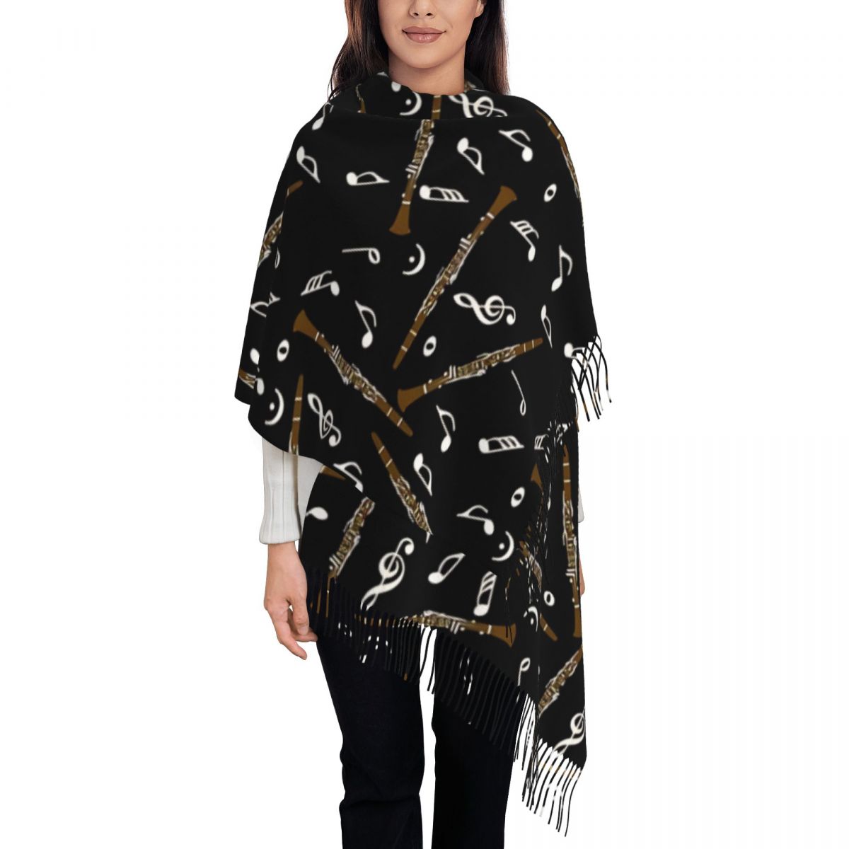 Damessjaal met kwastje klarine - Pashmina Wrap Large recensie en prijs