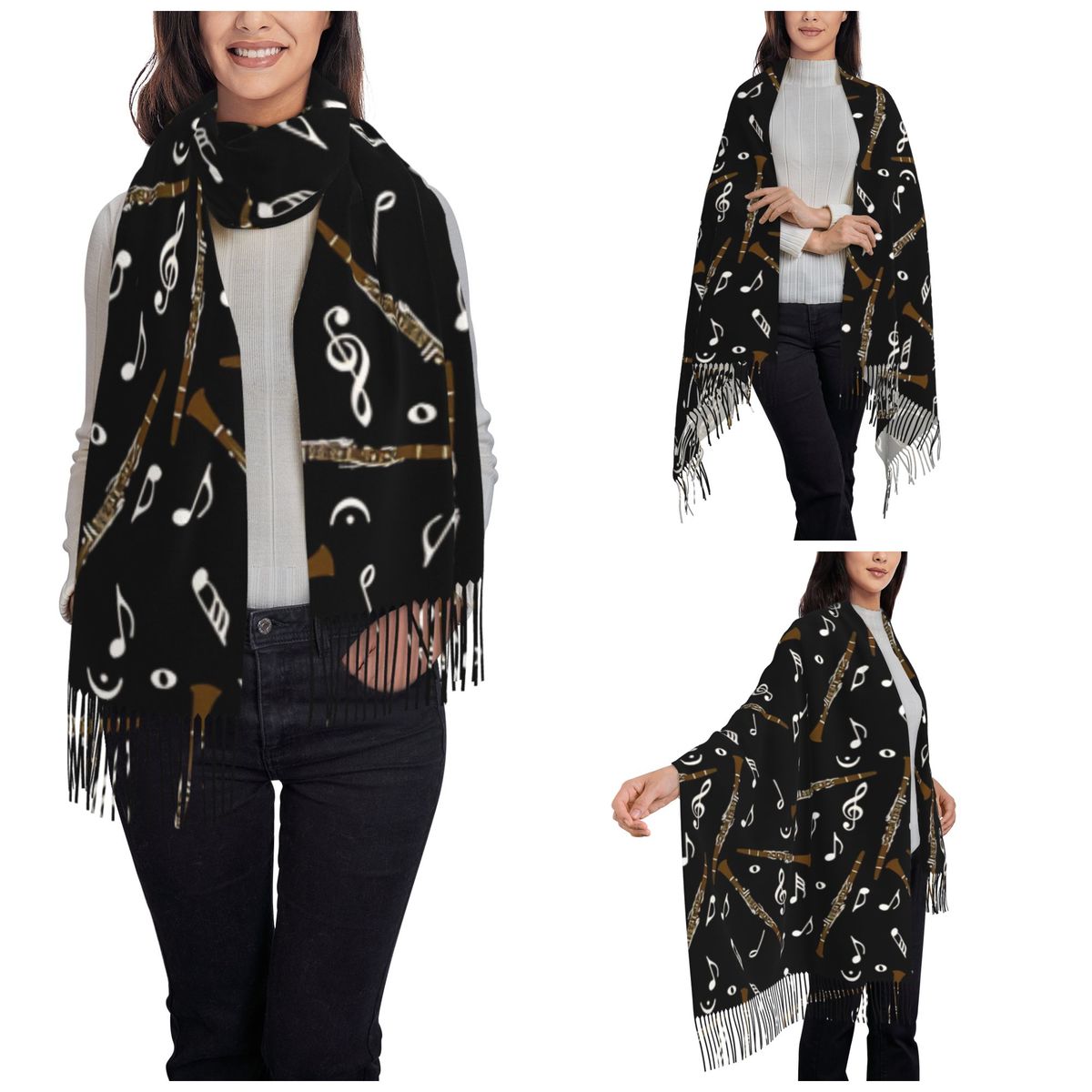 Damessjaal met kwastje klarine - Pashmina Wrap Large recensie en prijs