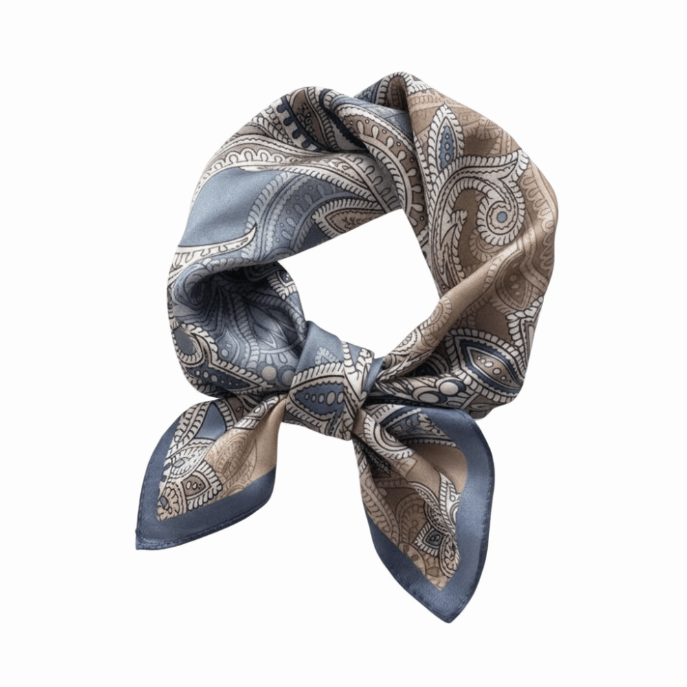 Zijden materiaal zijden vierka - Scarf Silk Square recensie en prijs