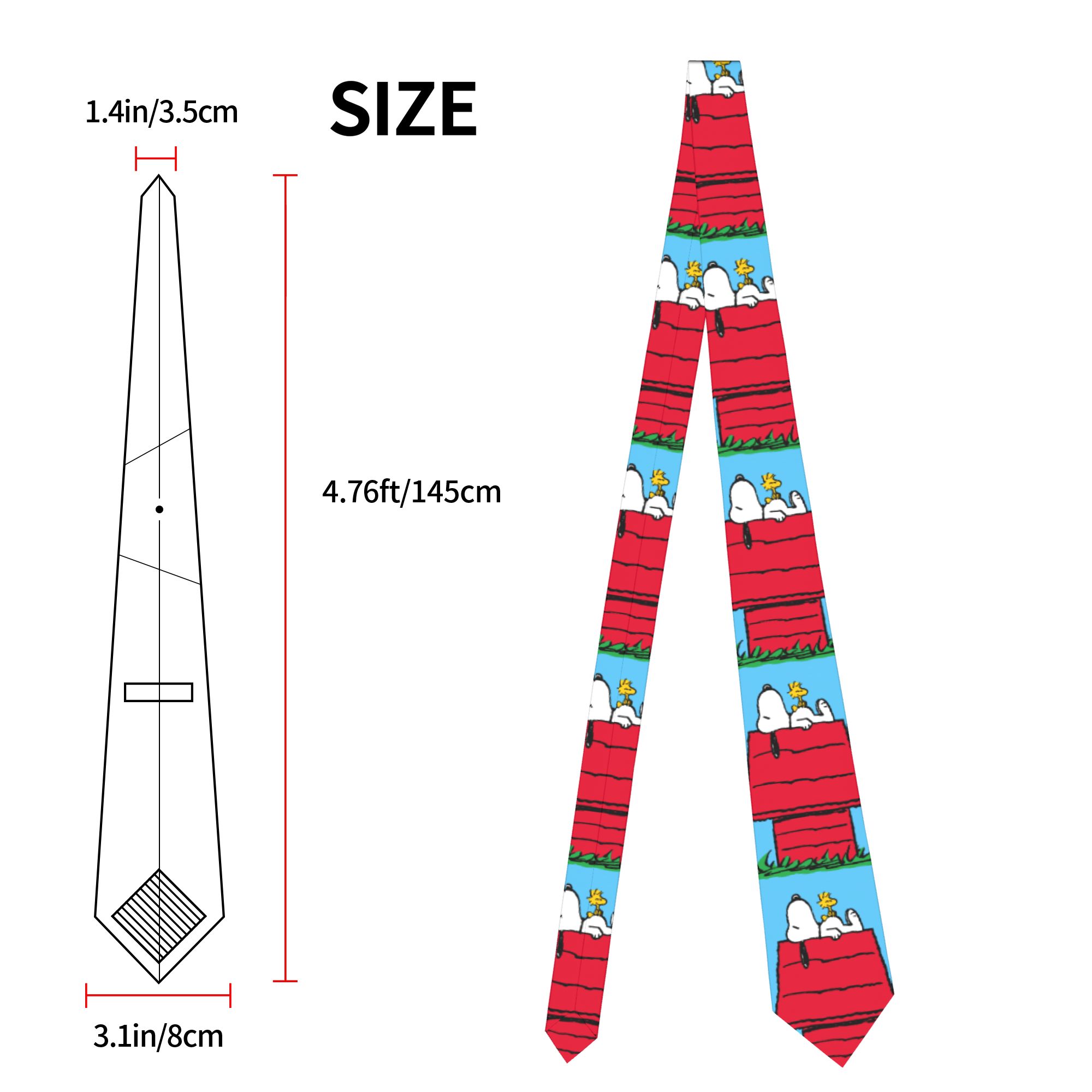 Stropdassen Snoopy Woodstock D - Skinny Tie Men recensie en prijs