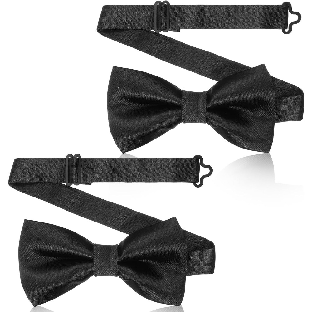 2-delige zwarte vlinderdassen, - Bow Tie Pre Tied recensie en prijs