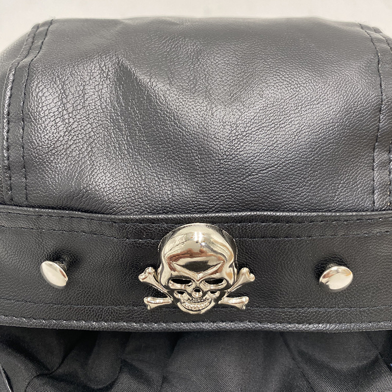 PU-leer zwarte biker verstelba - Bandana Doo Rag recensie en prijs