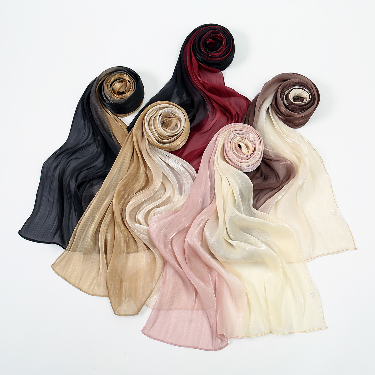 Gradiënt Twinkle Zijden Hijab  - Head Wrap Turban recensie en prijs