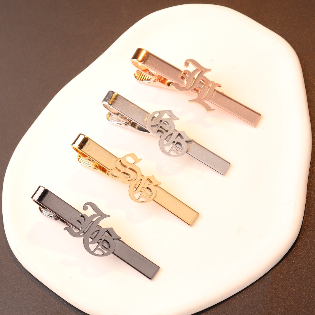 Aangepaste naam initialen dass - Tie Clip Silver recensie en prijs