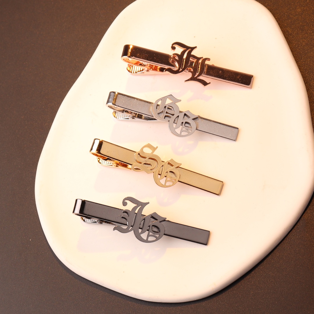 Aangepaste naam initialen dass - Tie Clip Silver recensie en prijs
