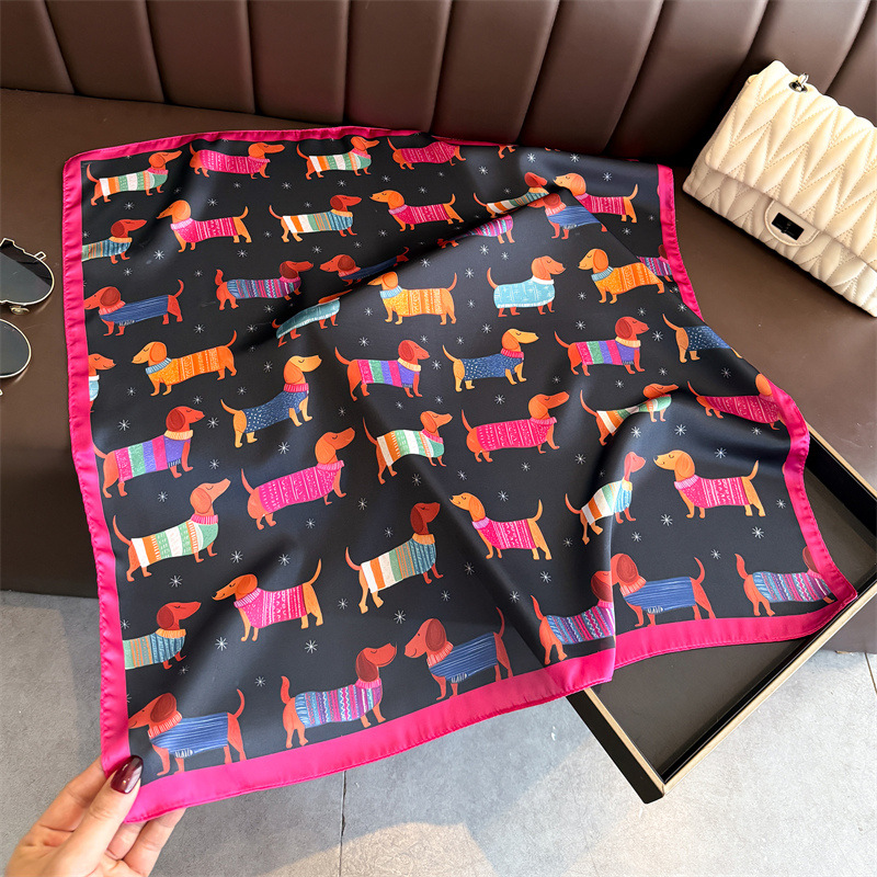 Mode Wiener Hond Print Bandana - Scarf Silk Square recensie en prijs