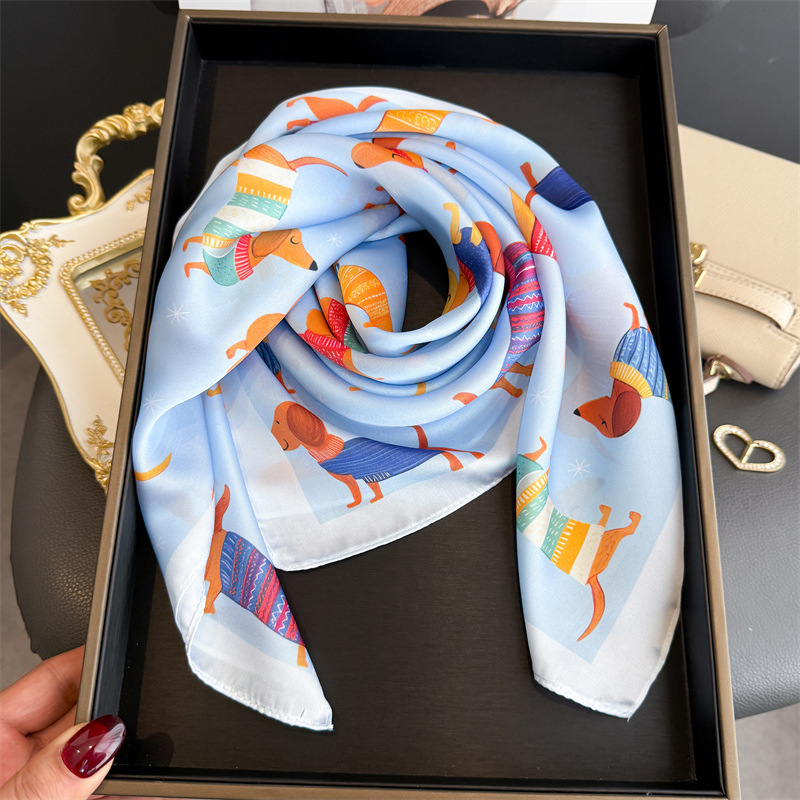 Mode Wiener Hond Print Bandana - Scarf Silk Square recensie en prijs
