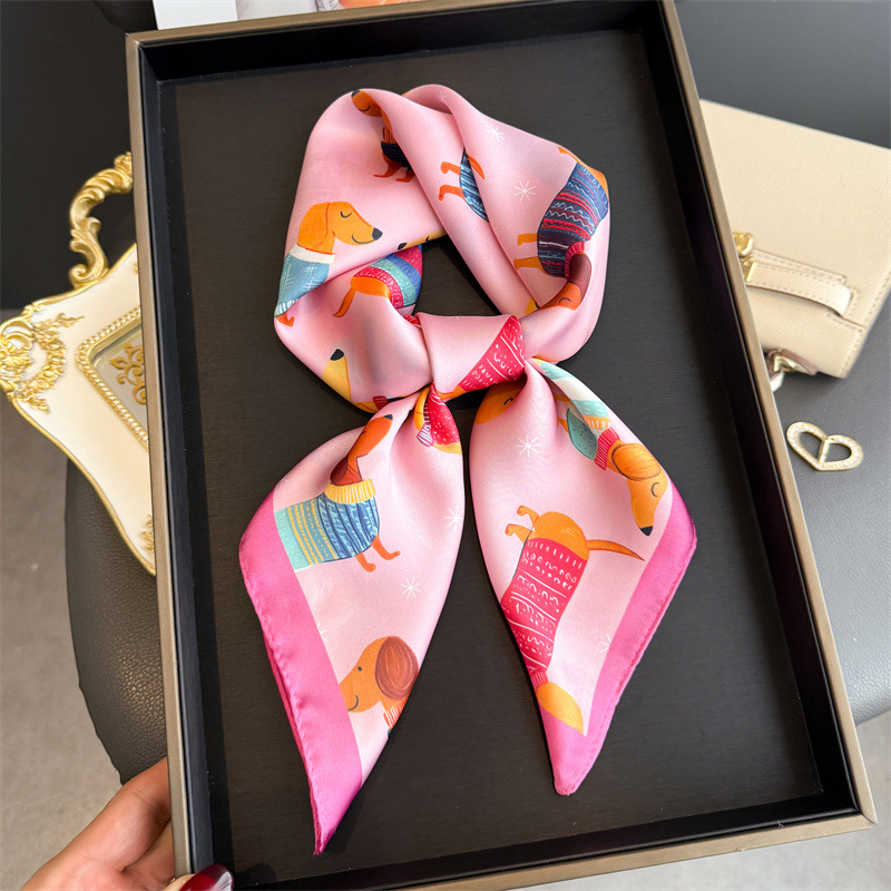 Mode Wiener Hond Print Bandana - Scarf Silk Square recensie en prijs