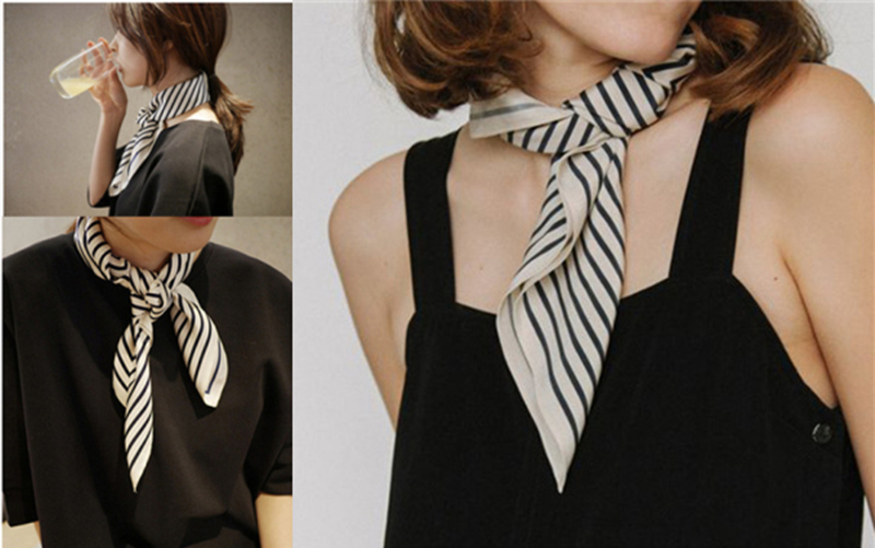 Fringe Frame Vierkante Sjaals  - Silk Tie Striped recensie en prijs