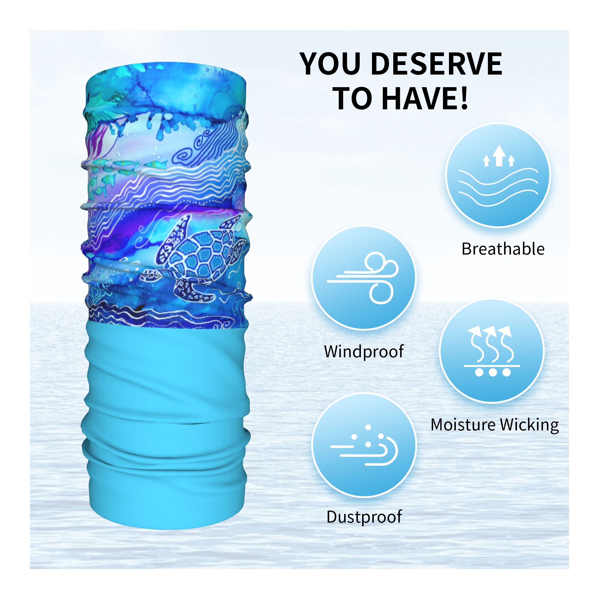 Aangepaste Ocean Turtle Dive W - Neck Warmer Tube recensie en prijs