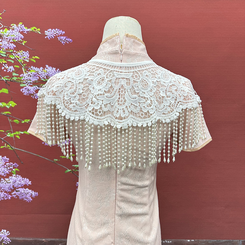 Vintage parel kwastjes sjaal o - Stole Wedding Shawl recensie en prijs