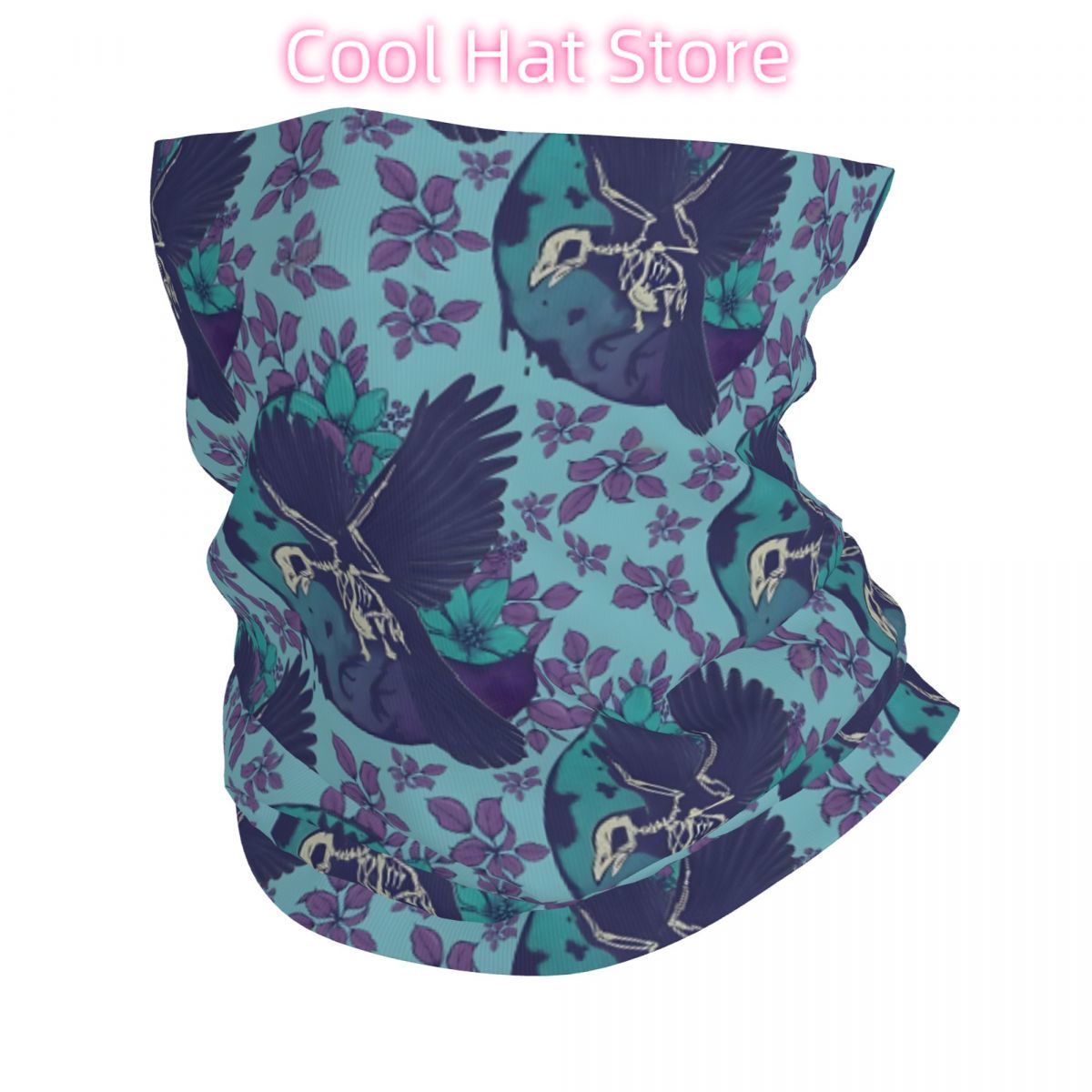 Raven skelet en maan hoofdband - Neck Warmer Tube recensie en prijs