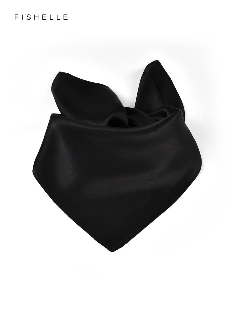 Effen Kleur Zwart Pure Zijde S - Scarf Silk Square recensie en prijs