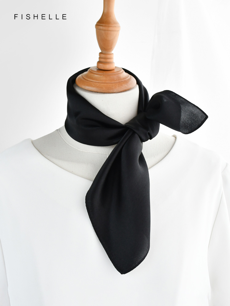 Effen Kleur Zwart Pure Zijde S - Scarf Silk Square recensie en prijs