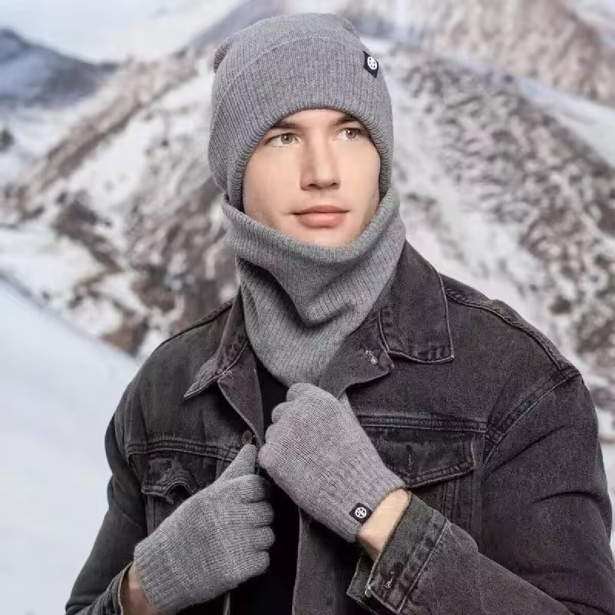 3pcs Winter Beanie Hoed Handsc - Muffler Men Wool recensie en prijs