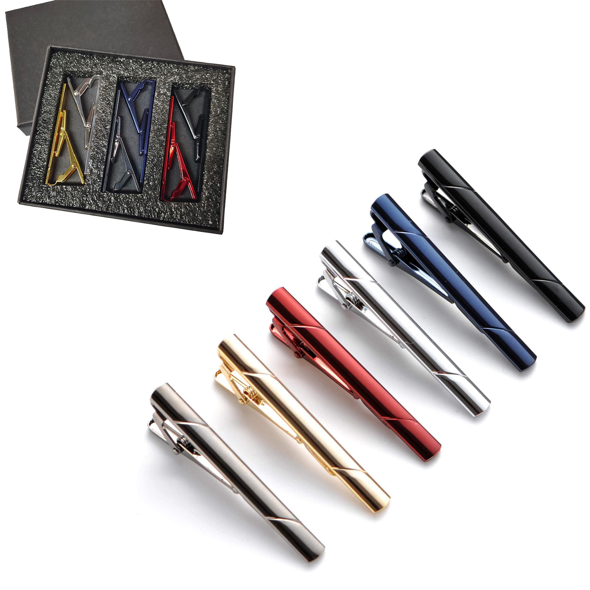 Metalenen dasclips 1/4/6 stuks - Tie Bar Set Gift recensie en prijs