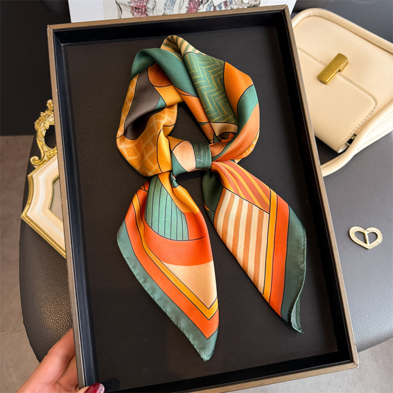 2026 Nieuwe Geometrie Print Zi - Ascot Neck Scarf recensie en prijs