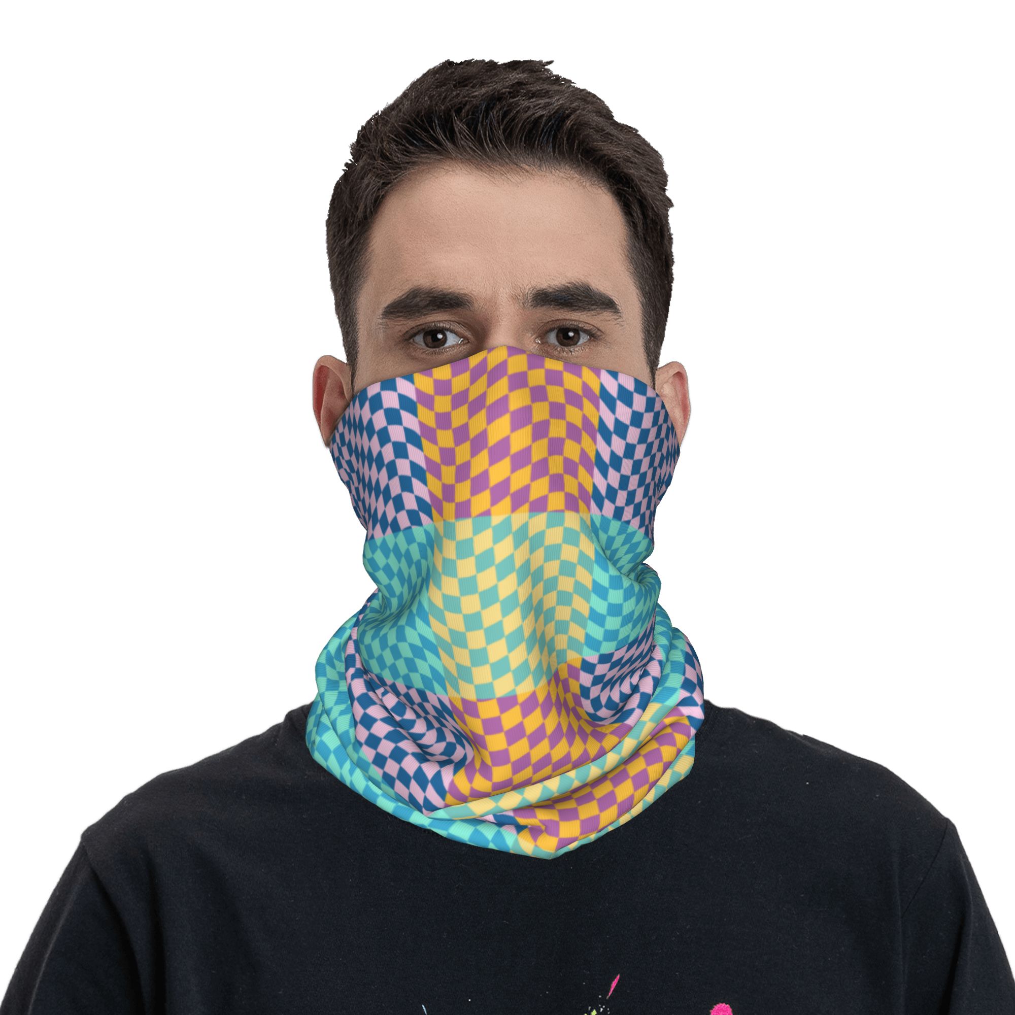 Aangepaste gekleurde geruite b - Neck Warmer Tube recensie en prijs