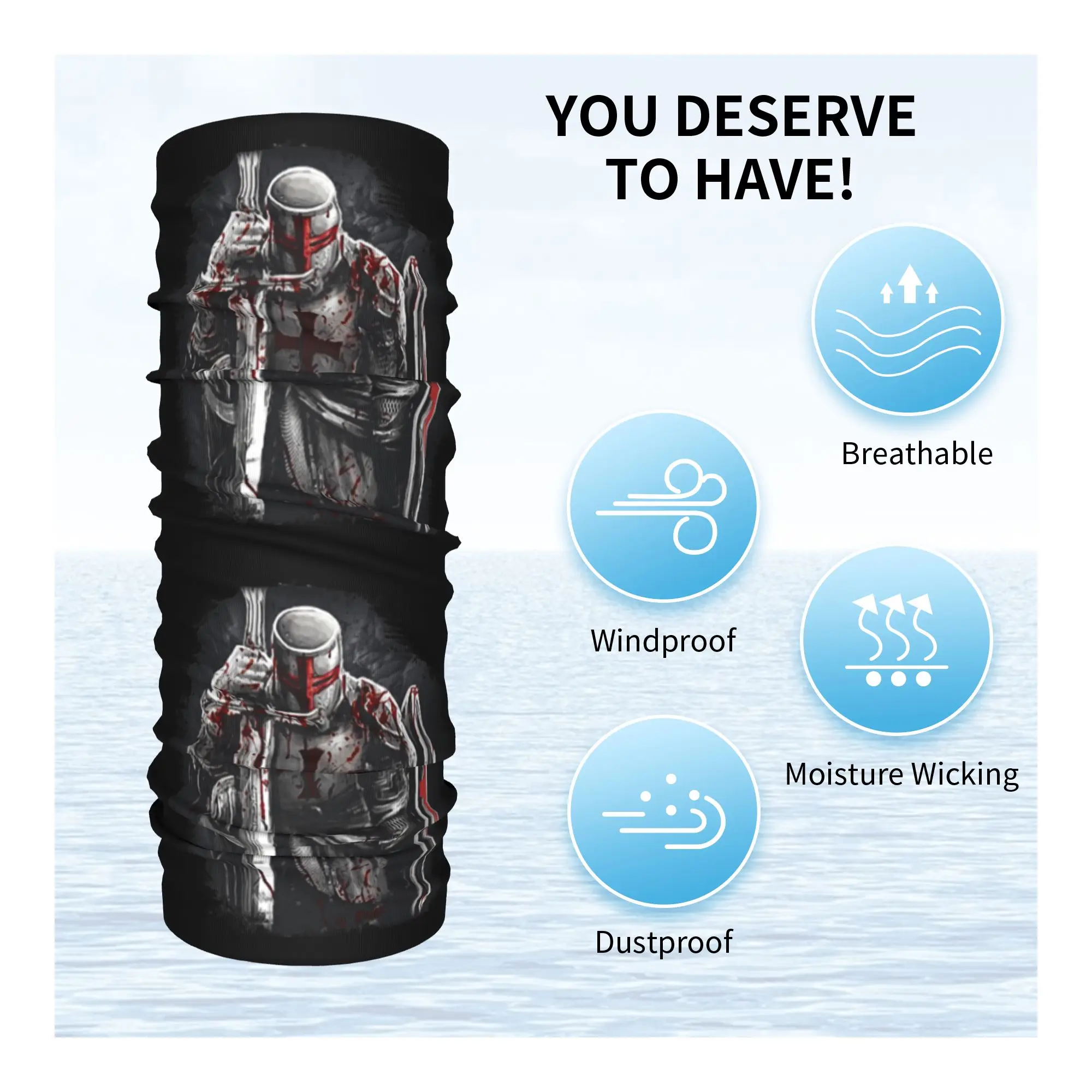 Dapper rozenkrans kruisvaarder - Neck Warmer Tube recensie en prijs
