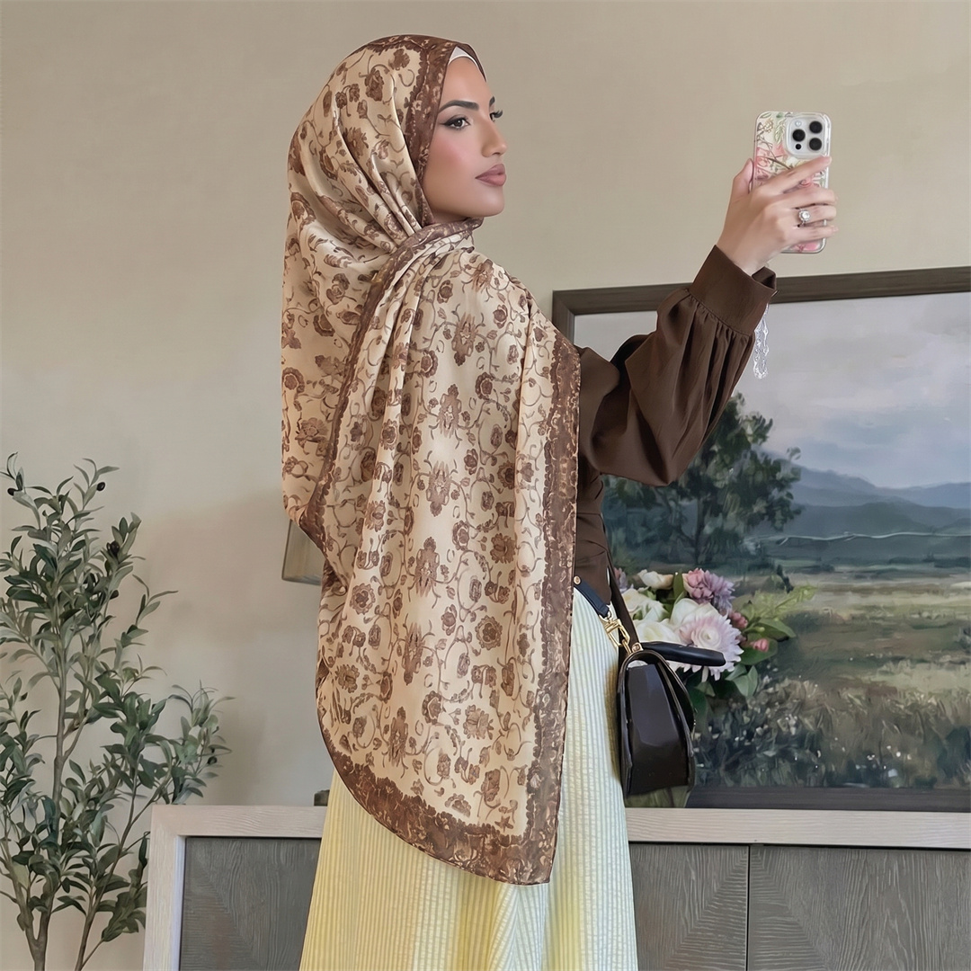 Vintage bloemenprint hijab zac - Head Wrap Turban recensie en prijs