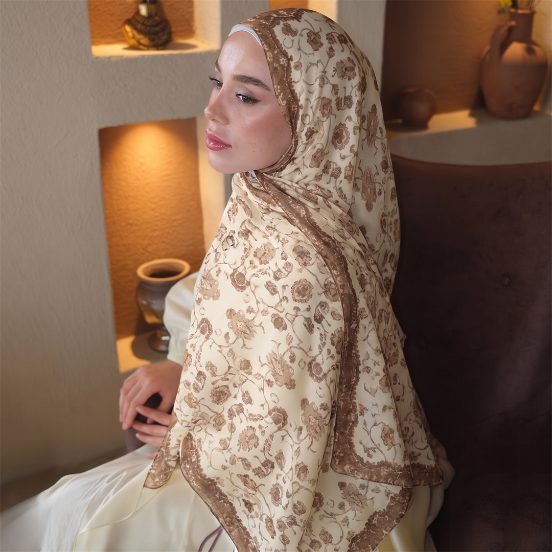 Vintage bloemenprint hijab zac - Head Wrap Turban recensie en prijs