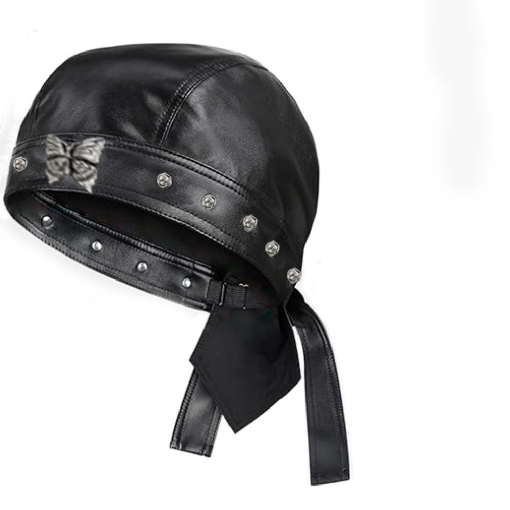 Nieuwe PU lederen zwarte biker - Bandana Doo Rag recensie en prijs