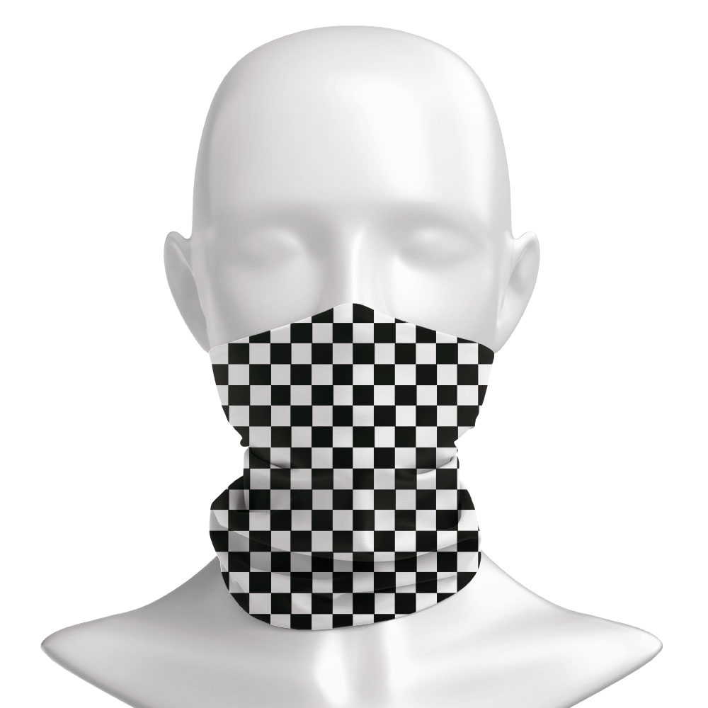 Geblokte Ska Bedrukte Hoofdban - Neck Warmer Tube recensie en prijs